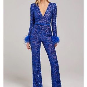 New with tags Tia blue jumpsuit